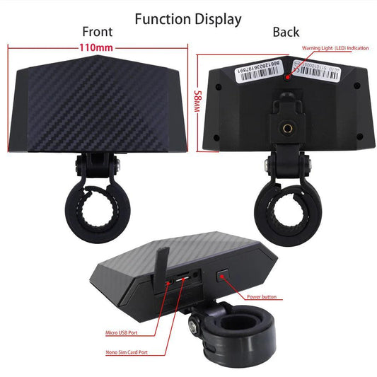 New Tail light Design 4G Bicycle + GPS Tracker Online Real-time Tracking Locator Device For Bike Anti Theft OEM ODM - Franklyn & Page Emporium