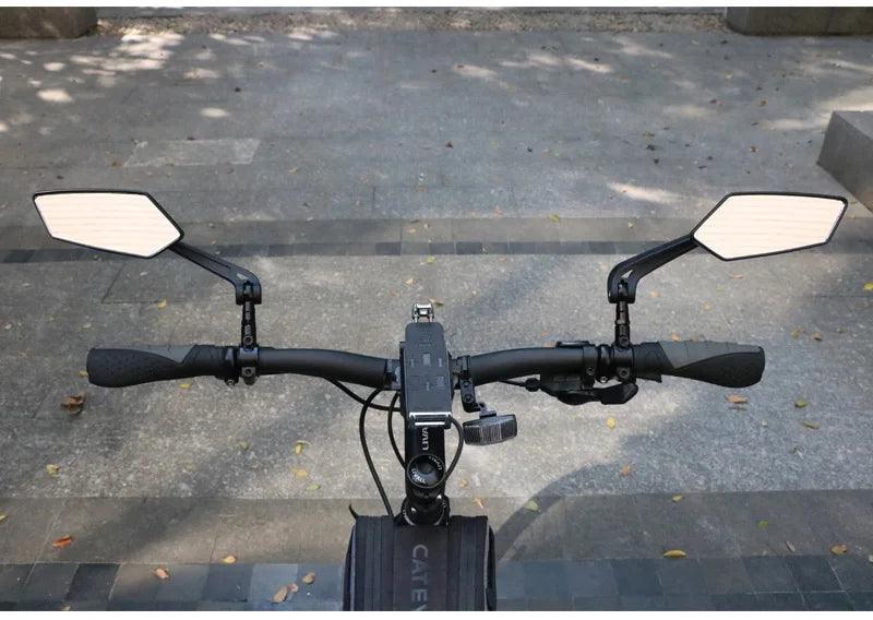 Bicycle Rear View Mirror Bike Cycling Clear Wide Range Back Sight Rearview Reflector Adjustable Handlebar Left Right Mirror - Franklyn & Page E-Bike Emporium