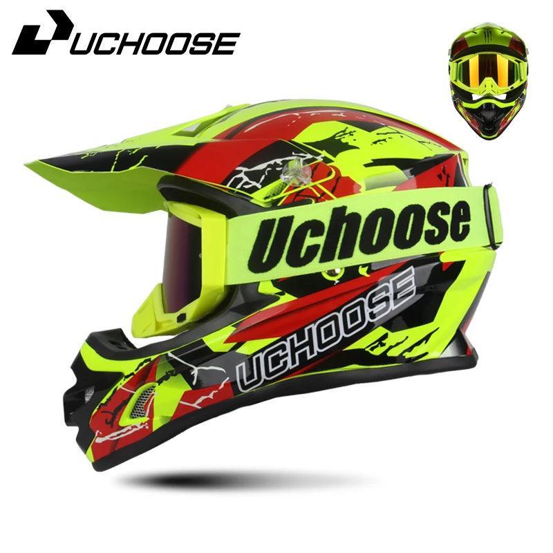 Helmets Motocross Kask Cross Downhill Soporte Casco Off Road Helmet Racing Classic Motorcycle with Goggles - Franklyn & Page Emporium