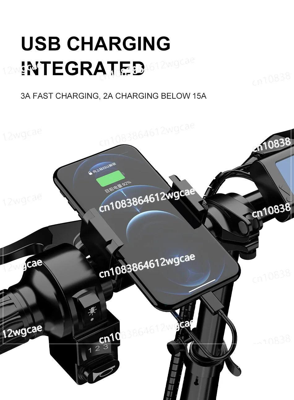 14" Folding Electric Bicycle 48V 400W 10Ah 16ah 24ah 25Ah Foldable EBike