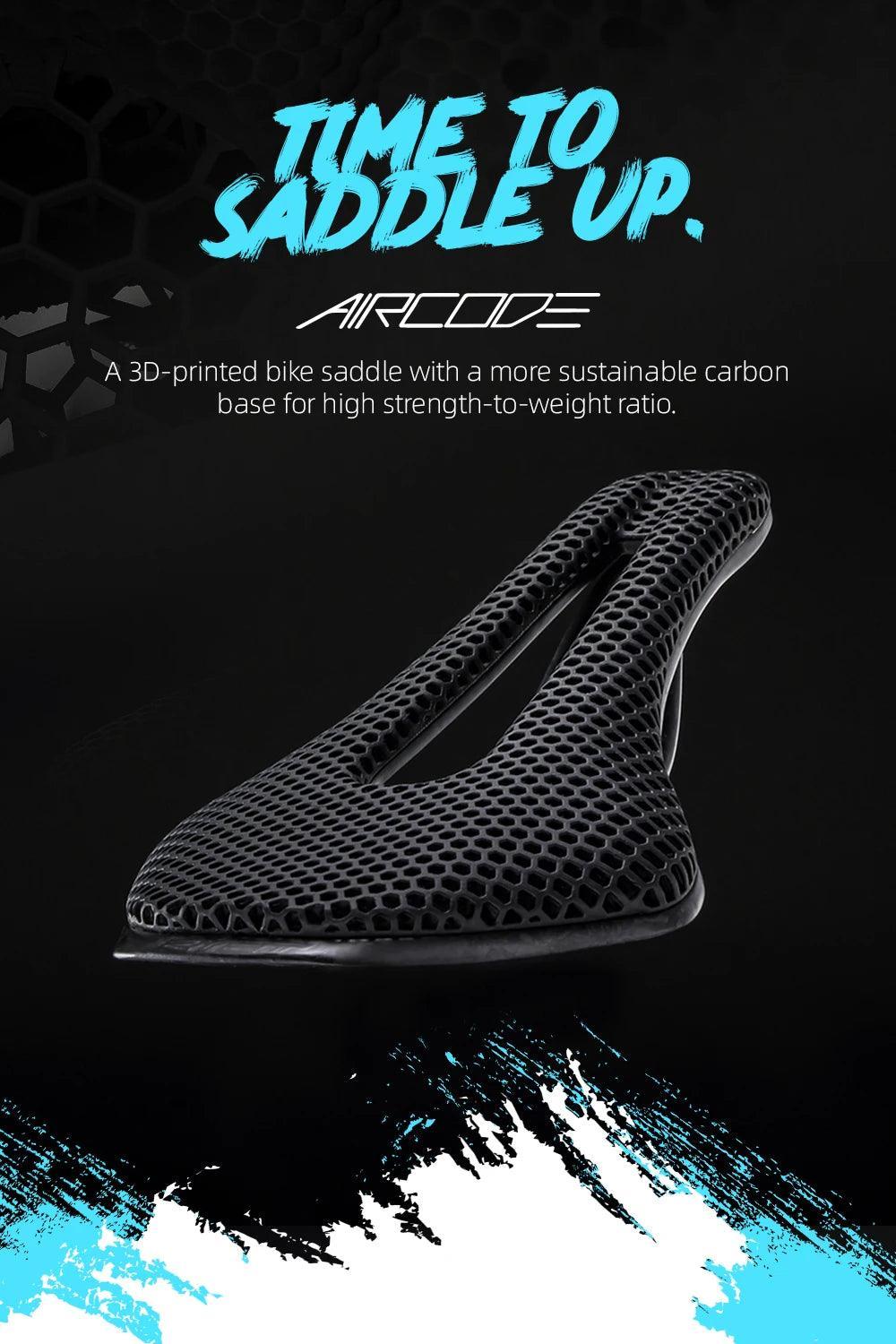 RYET 3D Printed Carbon Bike Saddle For MTB Road Bike Cycling Seat Bicycle Ultralight Saddle Full Carbon Cushion Cycling Parts - Franklyn & Page Emporium