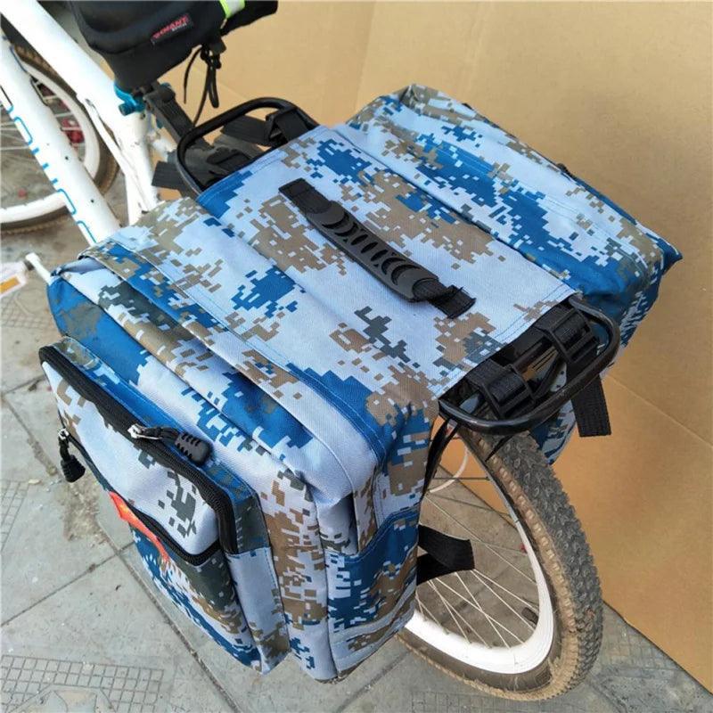 2-in-1 Bag Pannier bike saddle bags Cycling Double Side Rear Rack cargo - Franklyn & Page E-Bike Emporium