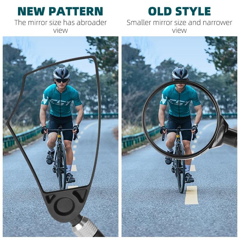 WEST BIKING Anti-Glare Bicycle Mirror Handlebar Rear View Wide Range Back Sight Reflect electric scooter Mirror bike accessories - Franklyn & Page Emporium