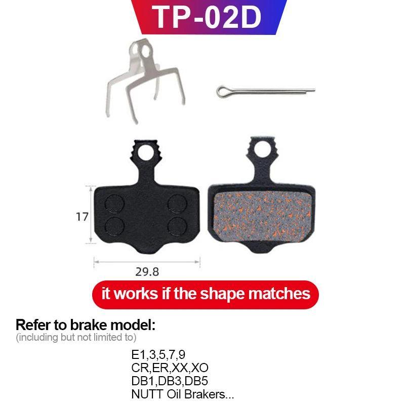 MTB Bicycle Hydraulic Disc Brake Pads For b01s SHIMANO SRAM AVID HAYES Magura ZOOM Cycling Bike Parts Semi-Metallic Brake Pad - Franklyn & Page Emporium