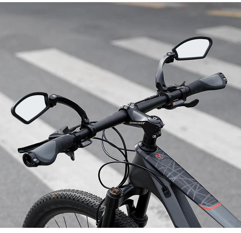 Stainless Steel HD Bike Rear VIew Mirror 360° Rotatable MTB Rear Mirror Widen Big View Road Bicycle Mirror Bike Accessories - Franklyn & Page Emporium