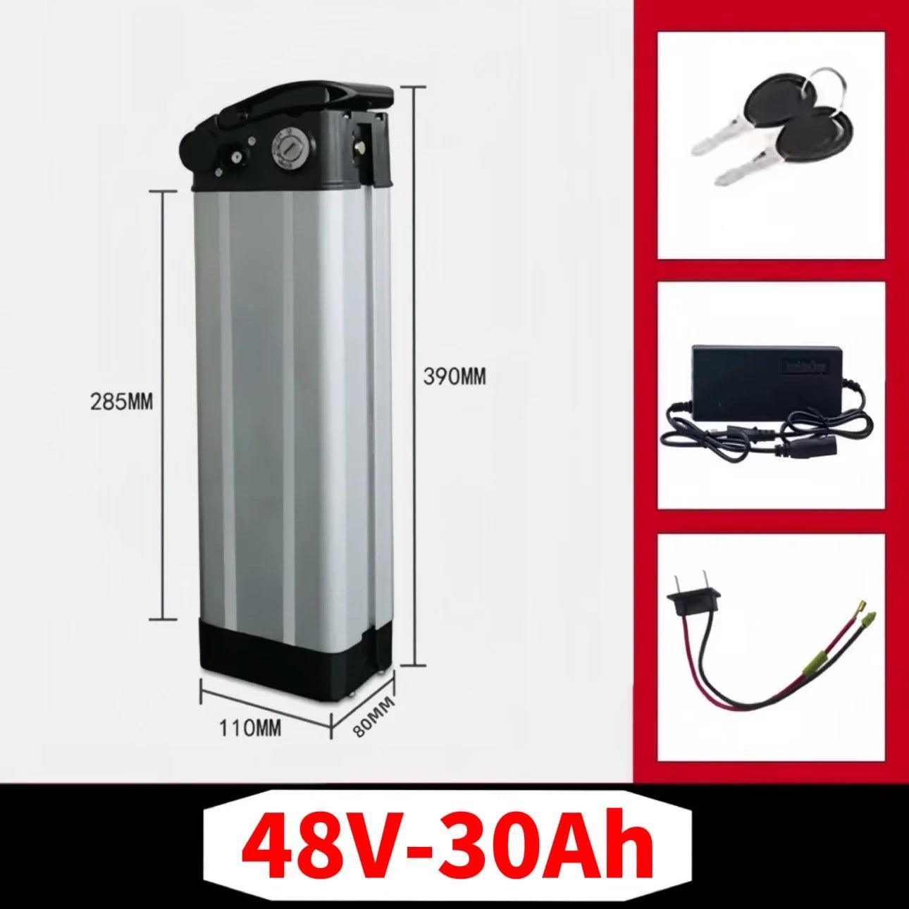 Original 36V 48V 15ah 25ah 30ah 40Ah silverfish battery Lithium-ion battery Certified - Franklyn & Page Emporium