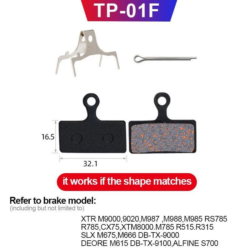 MTB Bicycle Hydraulic Disc Brake Pads For b01s SHIMANO SRAM AVID HAYES Magura ZOOM Cycling Bike Parts Semi-Metallic Brake Pad - Franklyn & Page Emporium