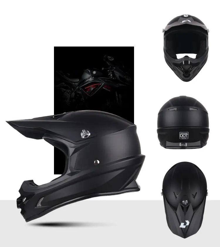 Helmets Motocross Kask Cross Downhill Soporte Casco Off Road Helmet Racing Classic Motorcycle with Goggles - Franklyn & Page Emporium