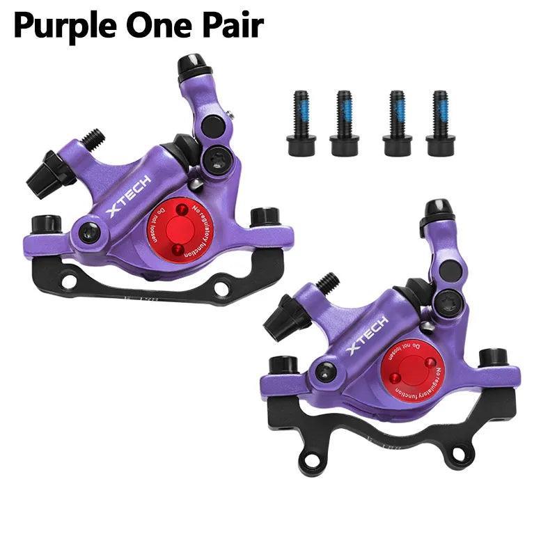 ZOOM XTECH HB100 Hydraulic Disc Brake Calipers Front & Rear Black Red Gold Blue Purple Brake For MTB Bicycle Brake Set