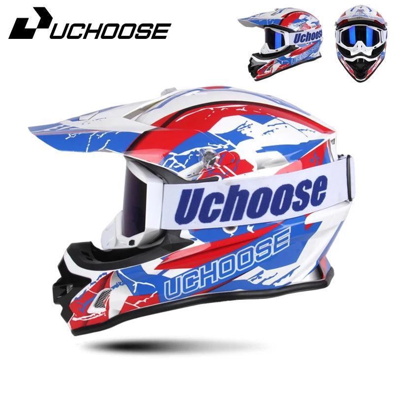 Helmets Motocross Kask Cross Downhill Soporte Casco Off Road Helmet Racing Classic Motorcycle with Goggles - Franklyn & Page Emporium