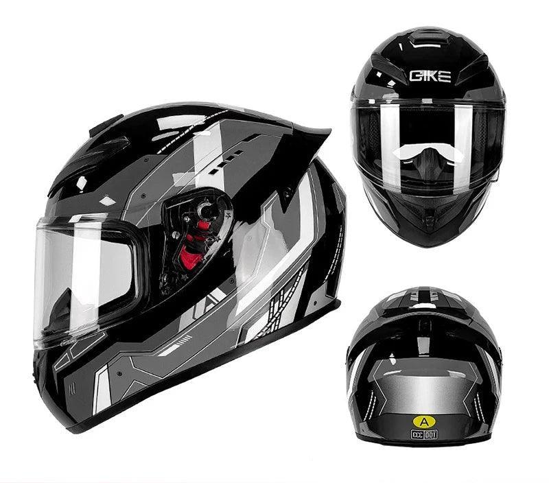 Motorcycle helmet male large tail retro cruise motorcycle helmet motorcycle helmet full coverage to keep warm. - Franklyn & Page Emporium