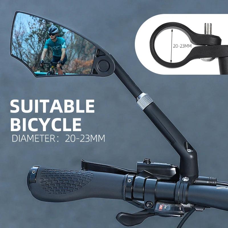 WEST BIKING Anti-Glare Bicycle Mirror Handlebar Rear View Wide Range Back Sight Reflect electric scooter Mirror bike accessories - Franklyn & Page Emporium