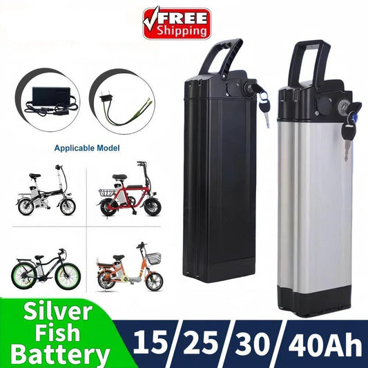 Original 36V 48V 15ah 25ah 30ah 40Ah silverfish battery Lithium-ion battery Certified - Franklyn & Page Emporium