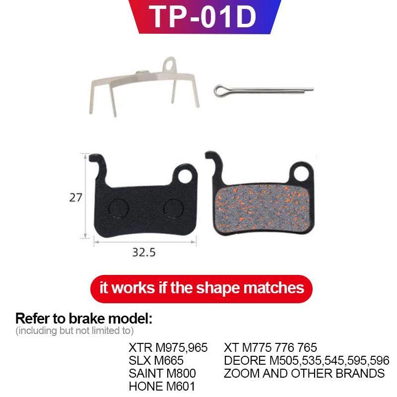 MTB Bicycle Hydraulic Disc Brake Pads For b01s SHIMANO SRAM AVID HAYES Magura ZOOM Cycling Bike Parts Semi-Metallic Brake Pad - Franklyn & Page Emporium