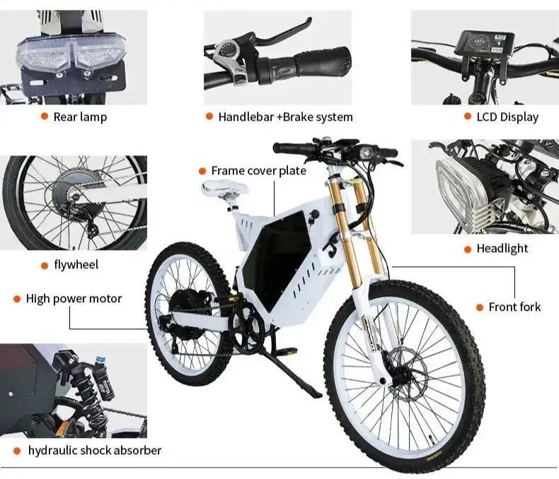 72v 5000w-20000w 26Ah-75Ah Best, Fastest & most powerful motocross Ebike Electric Bicycle hybrid - Franklyn & Page Emporium