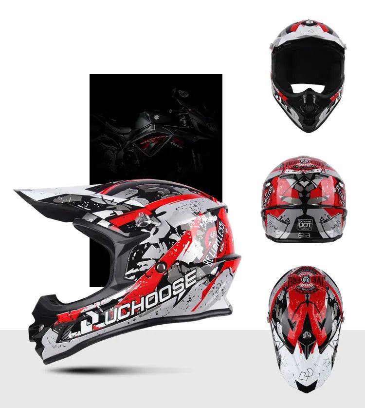 Helmets Motocross Kask Cross Downhill Soporte Casco Off Road Helmet Racing Classic Motorcycle with Goggles - Franklyn & Page Emporium