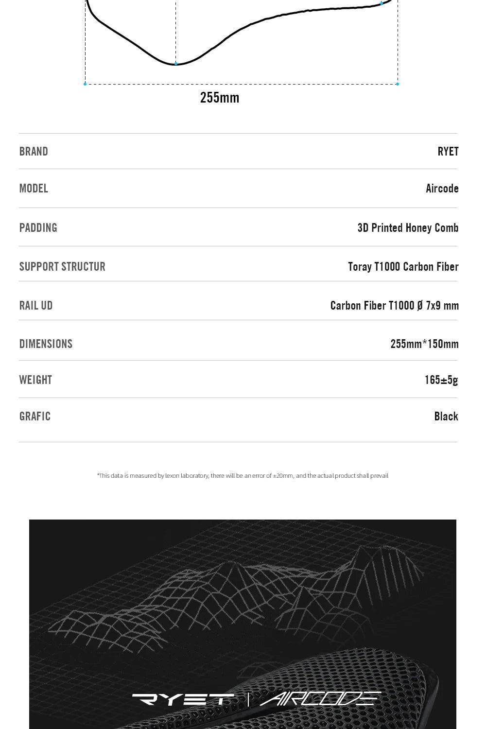 RYET 3D Printed Carbon Bike Saddle For MTB Road Bike Cycling Seat Bicycle Ultralight Saddle Full Carbon Cushion Cycling Parts - Franklyn & Page Emporium