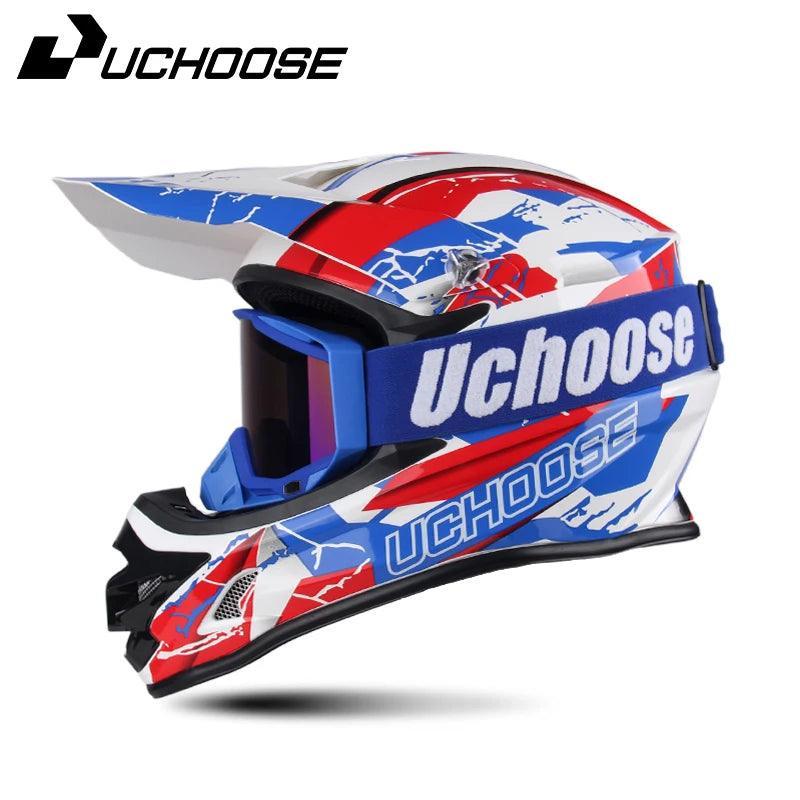 Helmets Motocross Kask Cross Downhill Soporte Casco Off Road Helmet Racing Classic Motorcycle with Goggles - Franklyn & Page Emporium