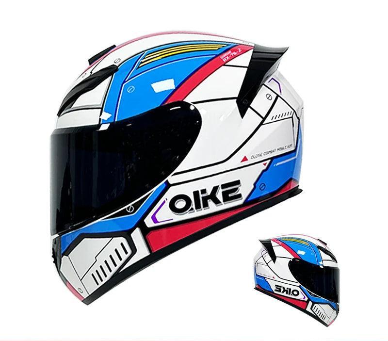 Motorcycle helmet male large tail retro cruise motorcycle helmet motorcycle helmet full coverage to keep warm. - Franklyn & Page Emporium