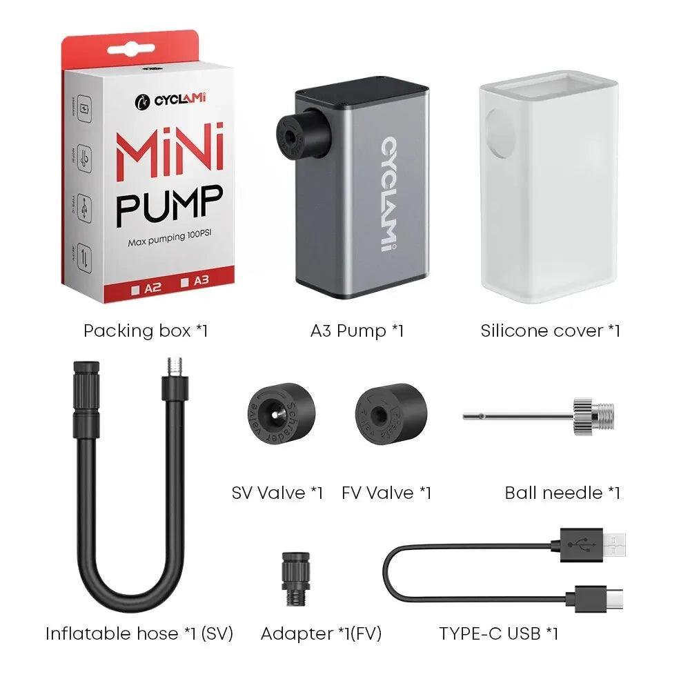 Mini Electric Air Pump Portable tire Cordless FV AV Inflator - Franklyn & Page Emporium