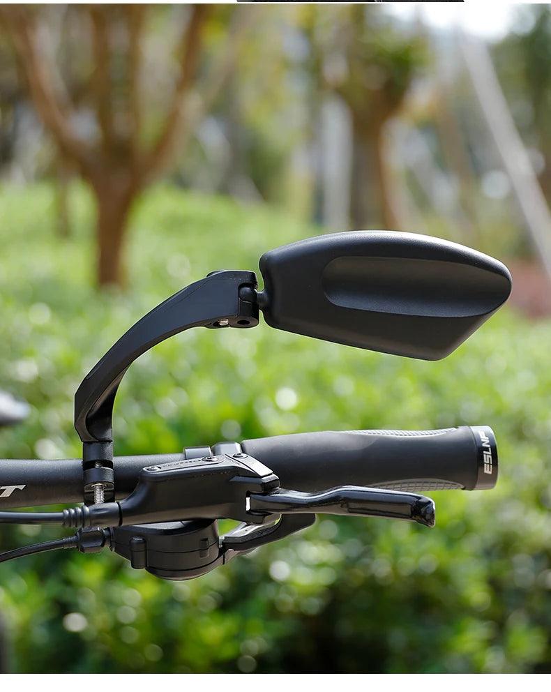 Stainless Steel HD Bike Rear VIew Mirror 360° Rotatable MTB Rear Mirror Widen Big View Road Bicycle Mirror Bike Accessories - Franklyn & Page Emporium