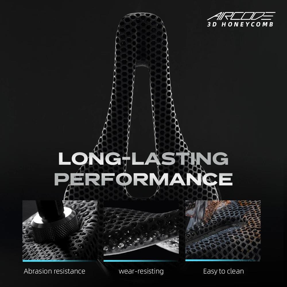 RYET 3D Printed Carbon Bike Saddle For MTB Road Bike Cycling Seat Bicycle Ultralight Saddle Full Carbon Cushion Cycling Parts - Franklyn & Page Emporium