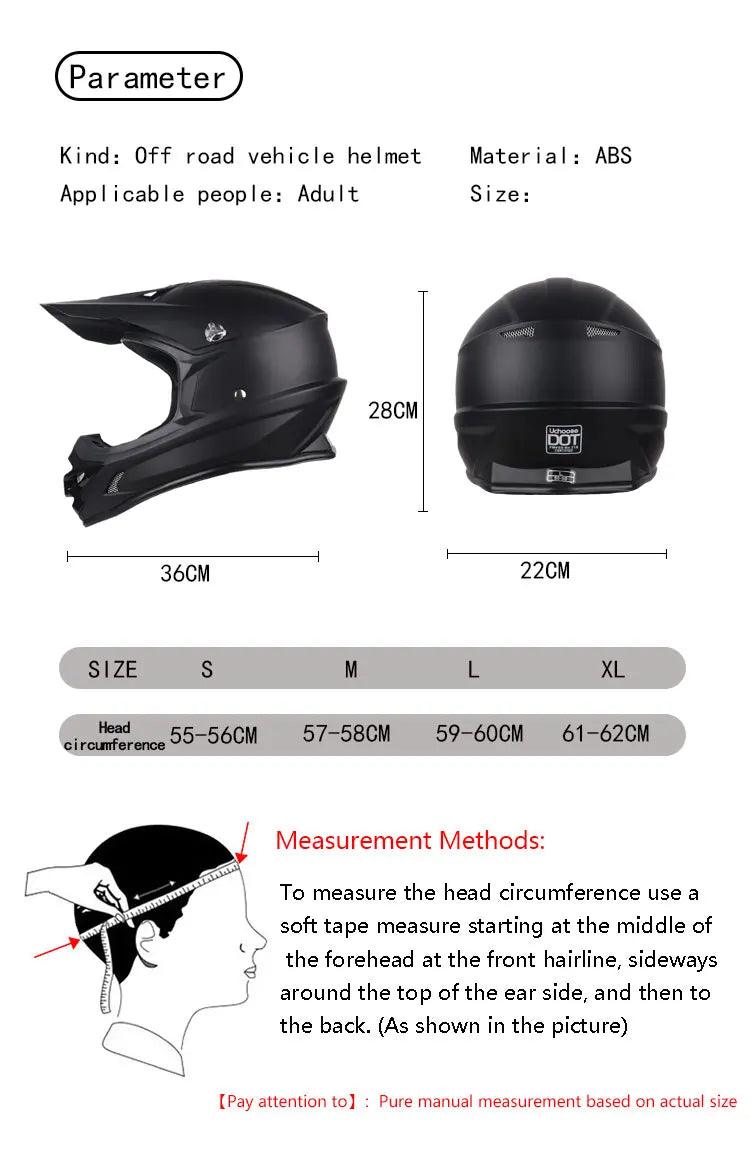 Helmets Motocross Kask Cross Downhill Soporte Casco Off Road Helmet Racing Classic Motorcycle with Goggles - Franklyn & Page Emporium