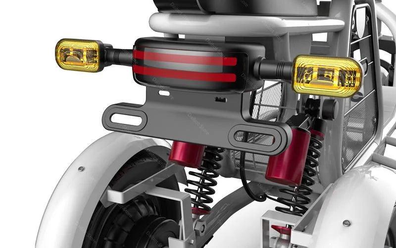 Daibot Electric Scooter Tricycle Three Wheels Electric Scooters 12'' Parent- child White/Blue/Black/Red Adult Electric Bicycle - Franklyn & Page Emporium