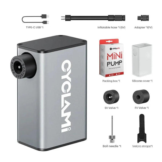 Mini Electric Air Pump Portable tire Cordless FV AV Inflator - Franklyn & Page Emporium