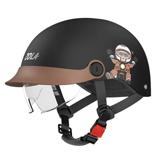 Outdoor Electric Vehicle Duck Tongue Helmet Adult Summer Safety Helmet Motorcycle Sun Protection Lightweight Half Helmet - Franklyn & Page Emporium