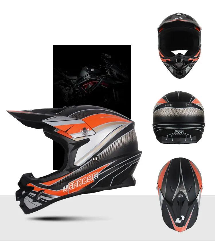 Helmets Motocross Kask Cross Downhill Soporte Casco Off Road Helmet Racing Classic Motorcycle with Goggles - Franklyn & Page Emporium