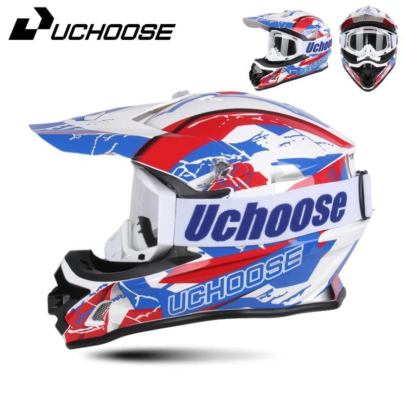 Helmets Motocross Kask Cross Downhill Soporte Casco Off Road Helmet Racing Classic Motorcycle with Goggles - Franklyn & Page Emporium