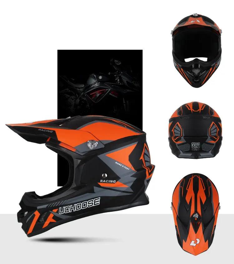 Helmets Motocross Kask Cross Downhill Soporte Casco Off Road Helmet Racing Classic Motorcycle with Goggles - Franklyn & Page Emporium