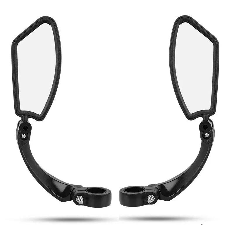 Stainless Steel HD Bike Rear VIew Mirror 360° Rotatable MTB Rear Mirror Widen Big View Road Bicycle Mirror Bike Accessories - Franklyn & Page Emporium