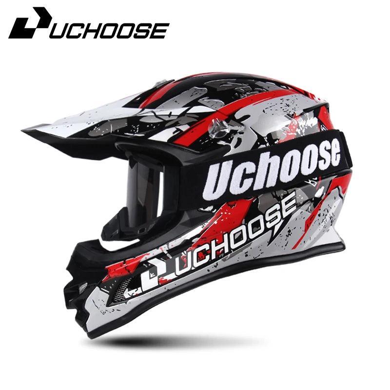 Helmets Motocross Kask Cross Downhill Soporte Casco Off Road Helmet Racing Classic Motorcycle with Goggles - Franklyn & Page Emporium