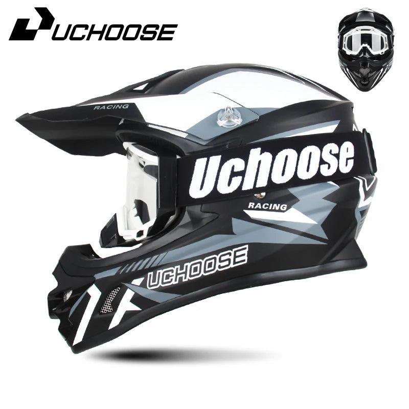 Helmets Motocross Kask Cross Downhill Soporte Casco Off Road Helmet Racing Classic Motorcycle with Goggles - Franklyn & Page Emporium