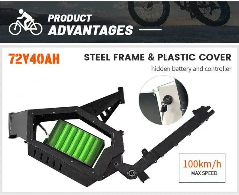 72v 5000w-20000w 26Ah-75Ah Best, Fastest & most powerful motocross Ebike Electric Bicycle hybrid - Franklyn & Page Emporium