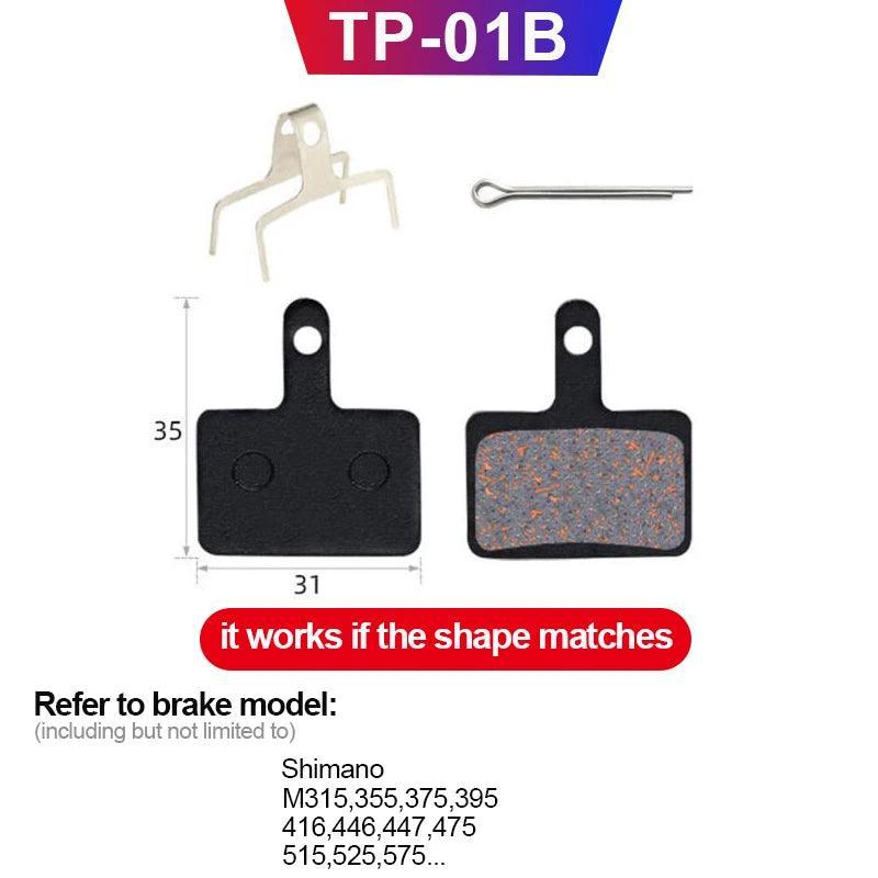 MTB Bicycle Hydraulic Disc Brake Pads For b01s SHIMANO SRAM AVID HAYES Magura ZOOM Cycling Bike Parts Semi-Metallic Brake Pad - Franklyn & Page Emporium