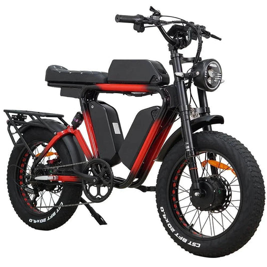 Best Electric bike 2000W E bike 52V 66Ah 3 Batteries 20'' Fat Tire - Franklyn & Page Emporium