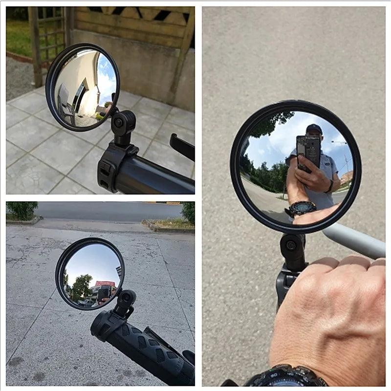 1/2 Piece Universal Bike Rearview Mirror 360 Degree Adjustable Rear View Mirror Cycling Accessories Bicycle Handlebar Mirrors - Franklyn & Page E-Bike Emporium
