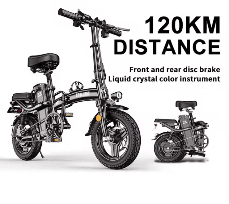 14" Folding Electric Bicycle 48V 400W 10Ah 16ah 24ah 25Ah Foldable EBike