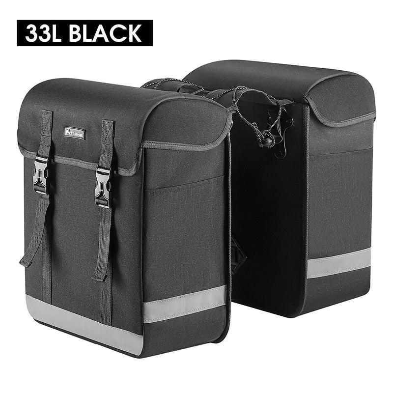 33L Cycling Rear Rack Pack Large Capacity Bike Pannier Bag Travel Wear-resistant Reflective Luggage Carrier Bike Bag - Franklyn & Page E-Bike Emporium