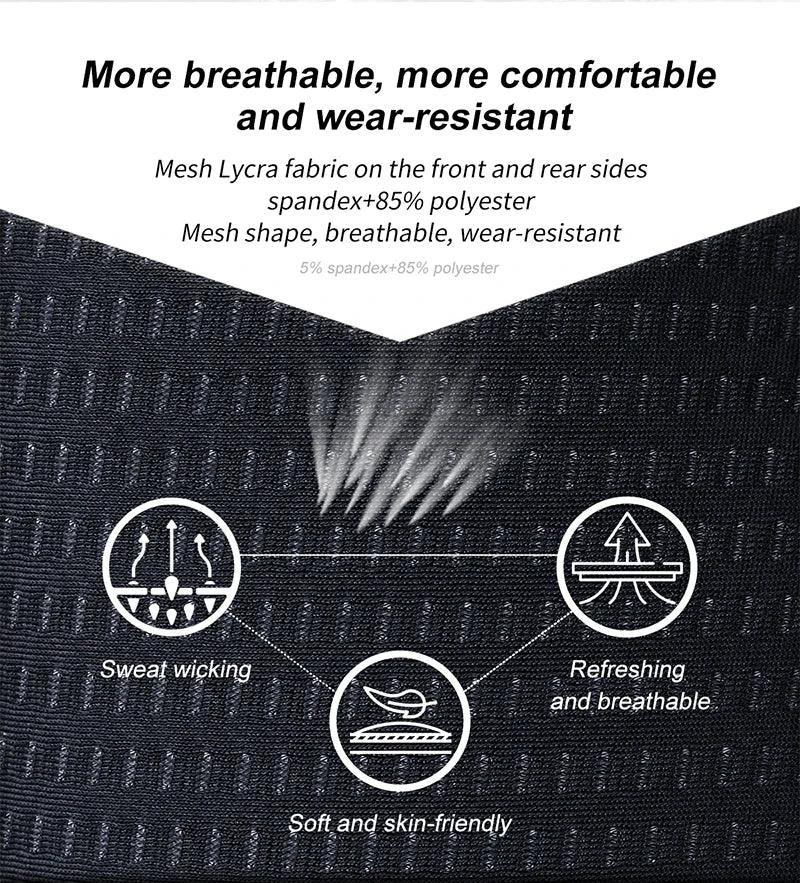 X-TIGER Men's Cycling Underwear Shorts 5D Padded Sports Riding Bike Bicycle MTB Liner Shorts with Anti-Slip Leg Grips