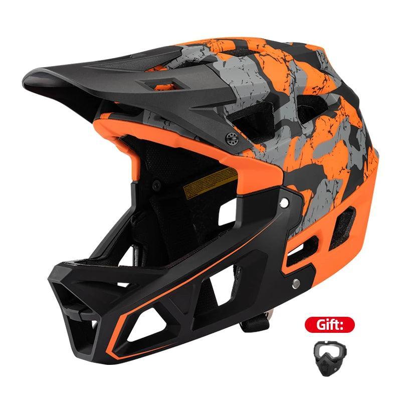 Helmets with Goggles Full Face Cycling XC / Off-road / Downhill Racing Bicycle Helmet Mtb Men's Motorcycle Sandbox Snowboarding