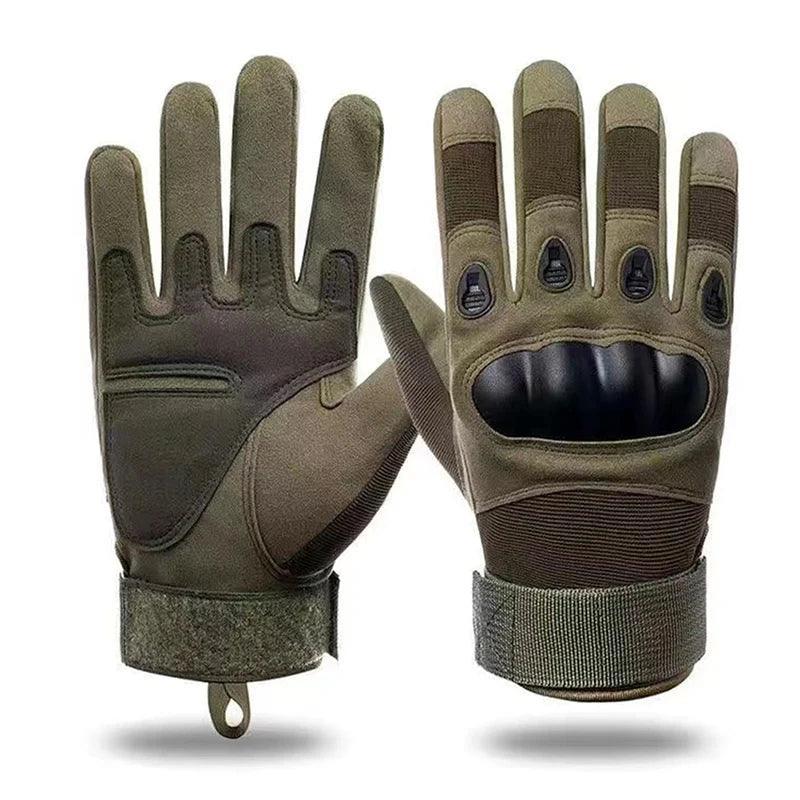 Pair Motorcycle Gloves Men Tactical Hunting Shooting Knuckle Protection Outdoor Sports Full Finger Cycling Bike Gloves - Franklyn & Page Emporium