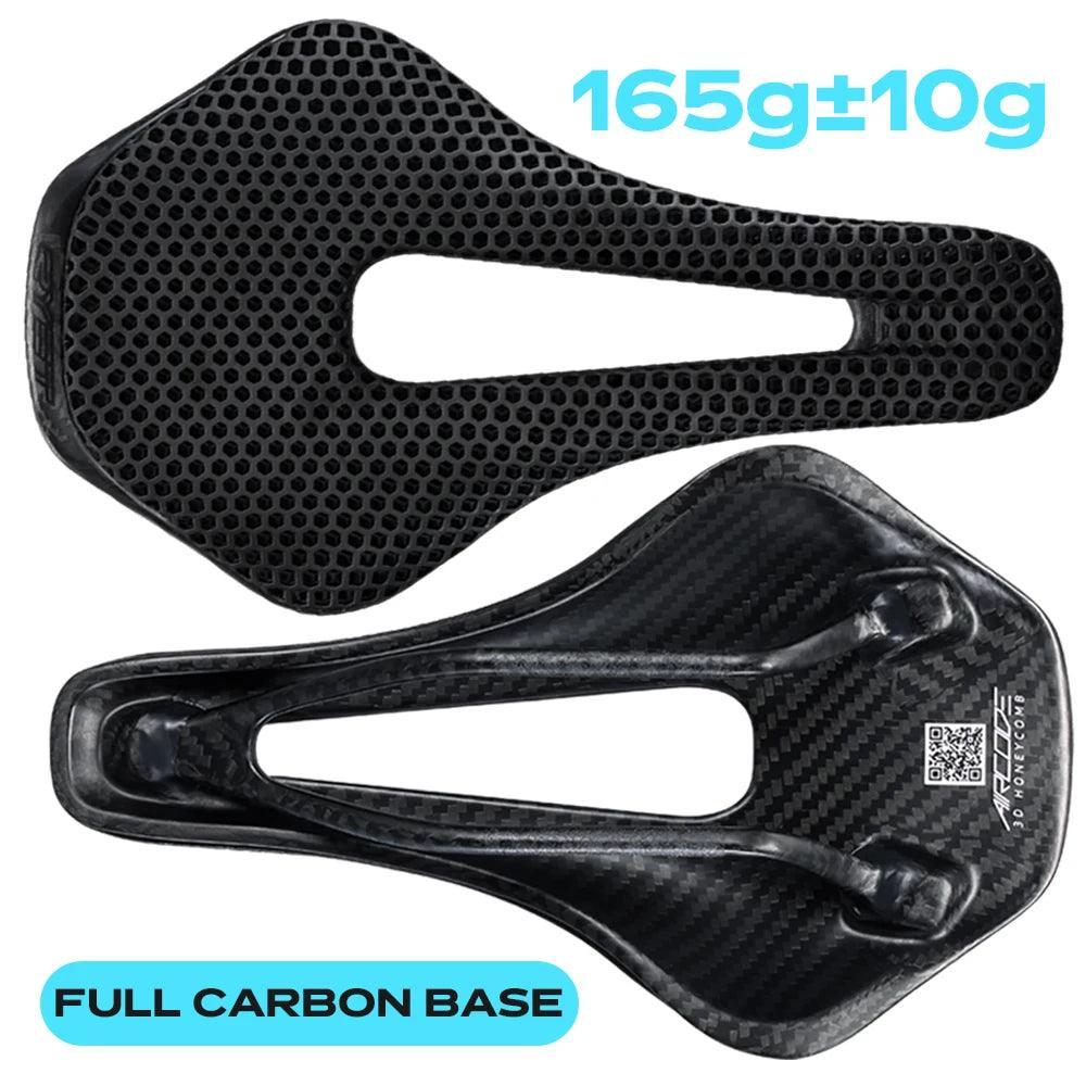 RYET 3D Printed Carbon Bike Saddle For MTB Road Bike Cycling Seat Bicycle Ultralight Saddle Full Carbon Cushion Cycling Parts - Franklyn & Page Emporium