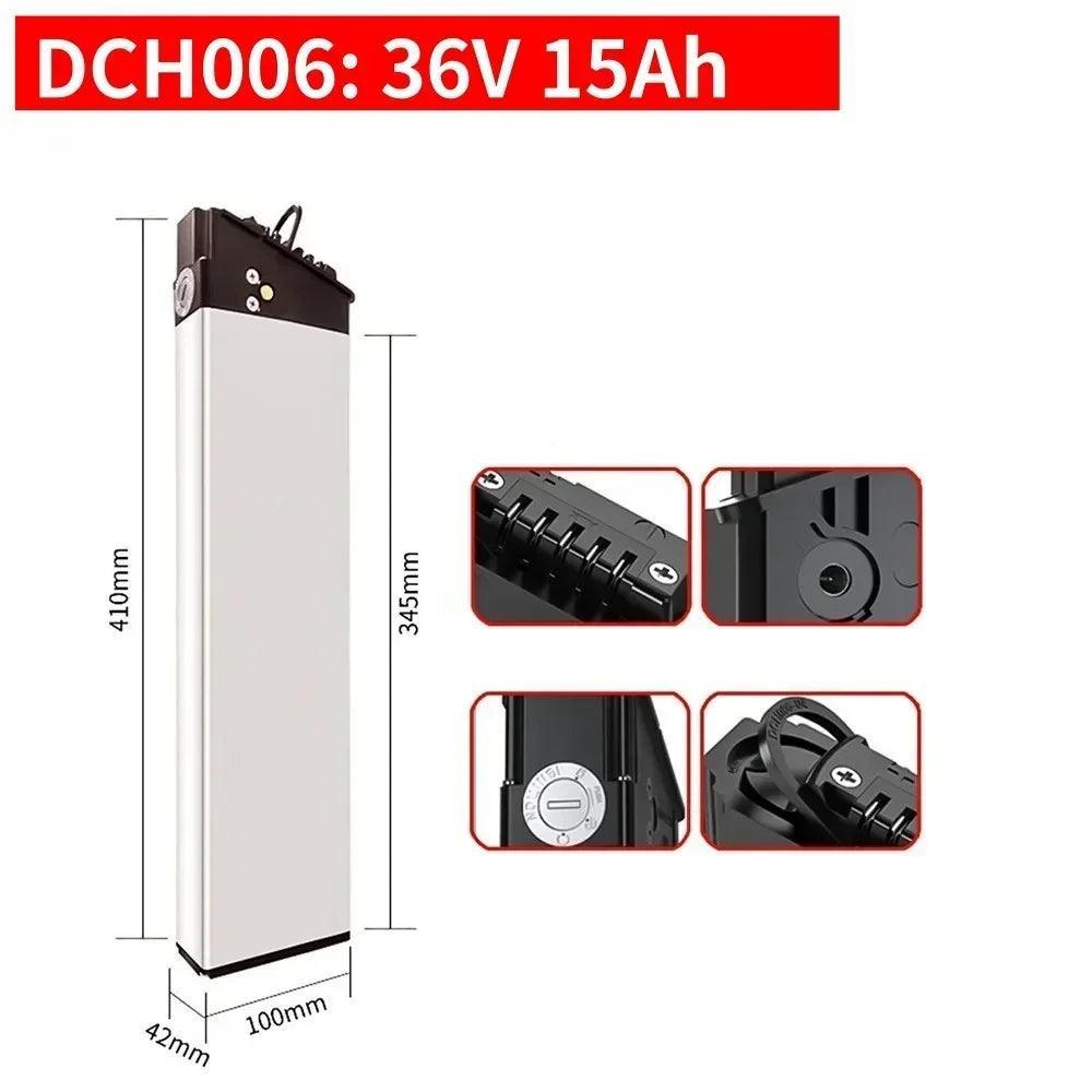 For New Engwe EP-2 Pro Engine Pro(Upgraded)&MATE X Bike:52v/48V/36V Replacement Batteries(17.5Ah-10Ah)in DCH-003,DCH-006,DCH-009