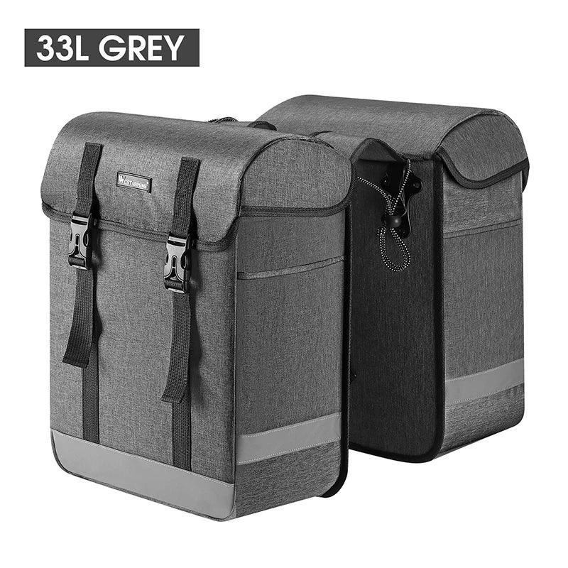 33L Cycling Rear Rack Pack Large Capacity Bike Pannier Bag Travel Wear-resistant Reflective Luggage Carrier Bike Bag - Franklyn & Page E-Bike Emporium
