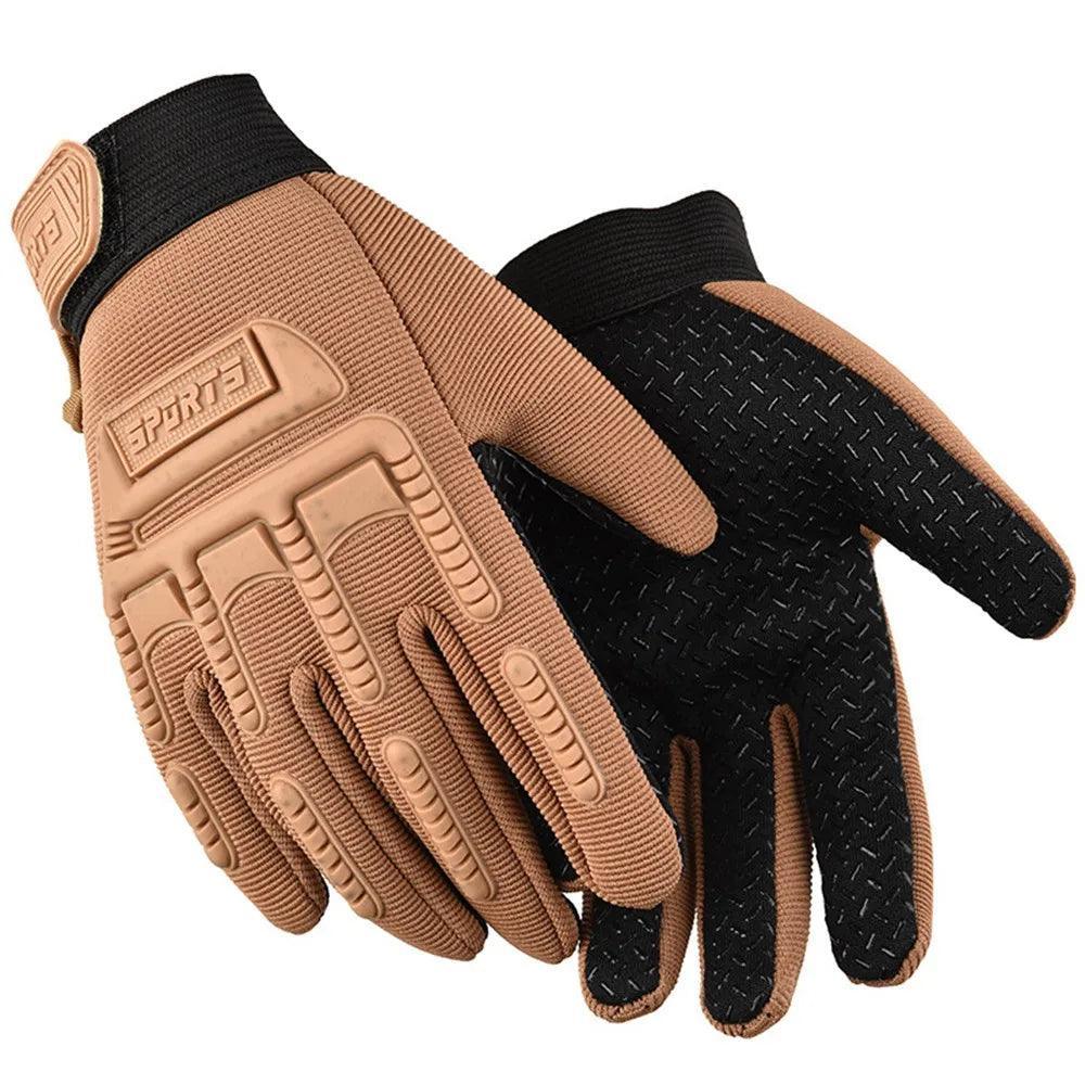 Camouflage Gloves Outdoor Cycling Glove for Kids 6+ Years Boys Sports Climbing Bicycle Gloves Anti Slip Full Finger Gloves W18 - Franklyn & Page Emporium