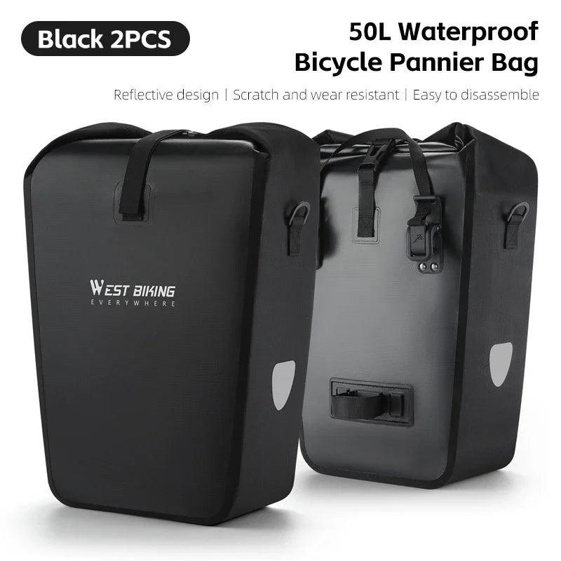WEST BIKING Multifunctional Bicycle Pannier 17/29L Waterproof Bike Bag Double Side Luggage Rack Shoulder Bag Cycling Backpack - Franklyn & Page Emporium